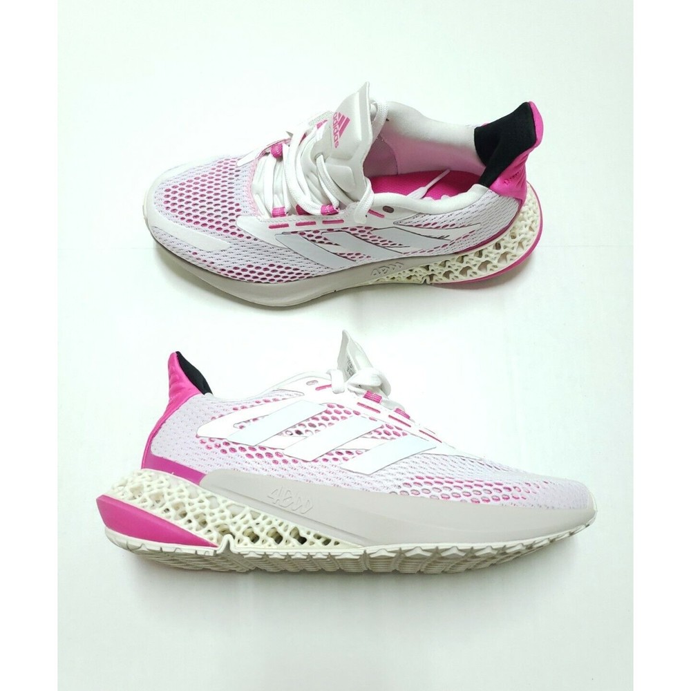 Adidas 4DFRWD Pulse White Shock Pink Running 4D Shoes Womens Size 6 Q46225